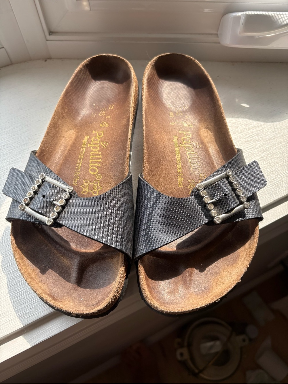 Papillio Women's Madrid Sandals, Birkenstock Footbed, Size 38